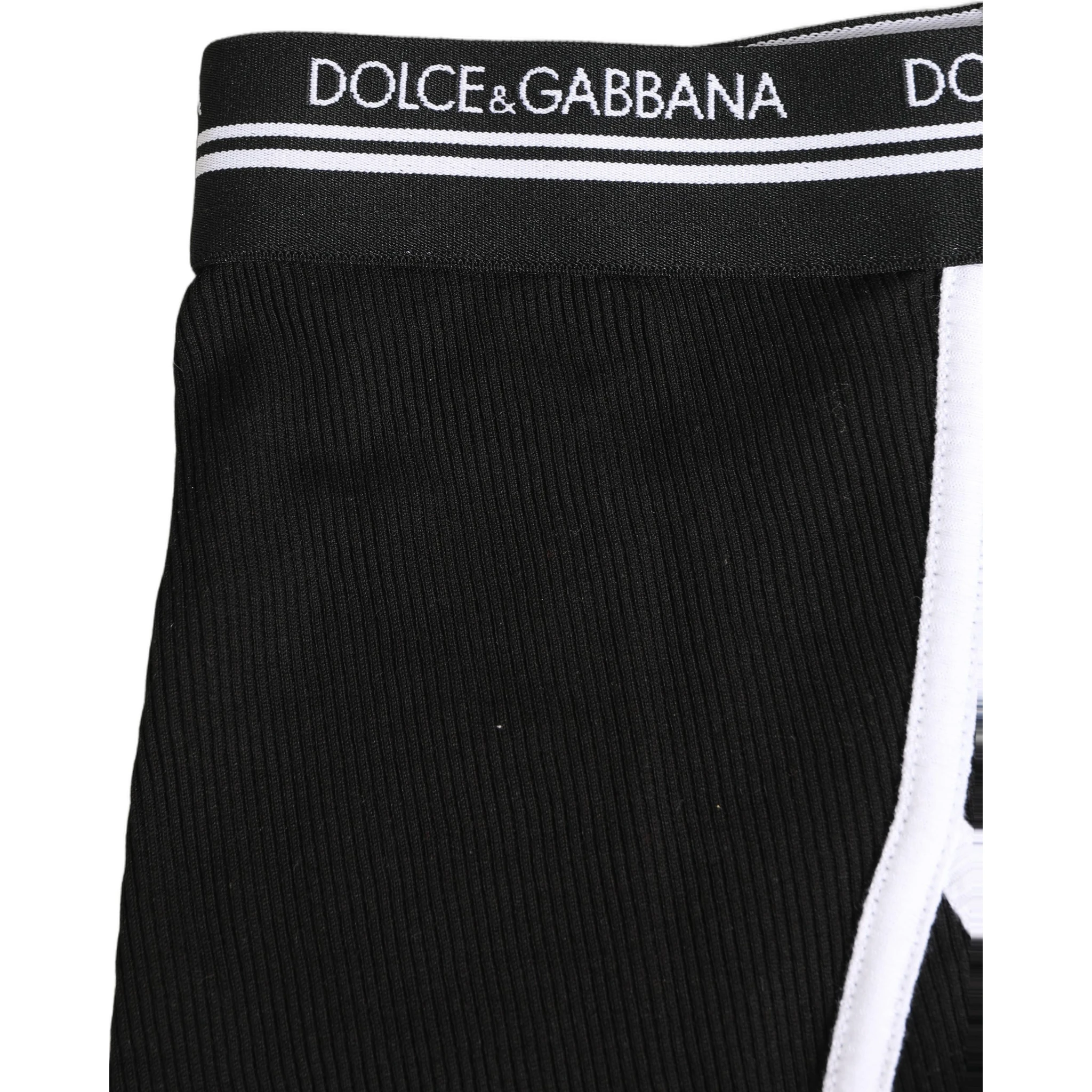 Black White Logo Waistband Coulotte Panty Underwear