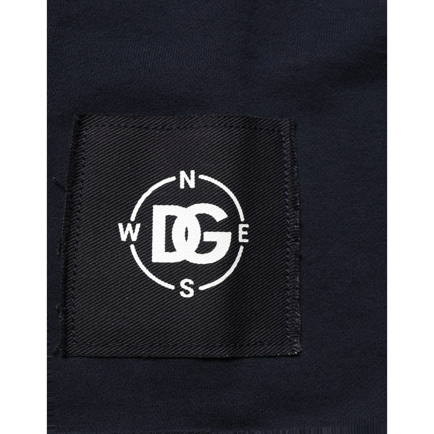 Dark Blue Logo Cotton Sweatshirt Sweater