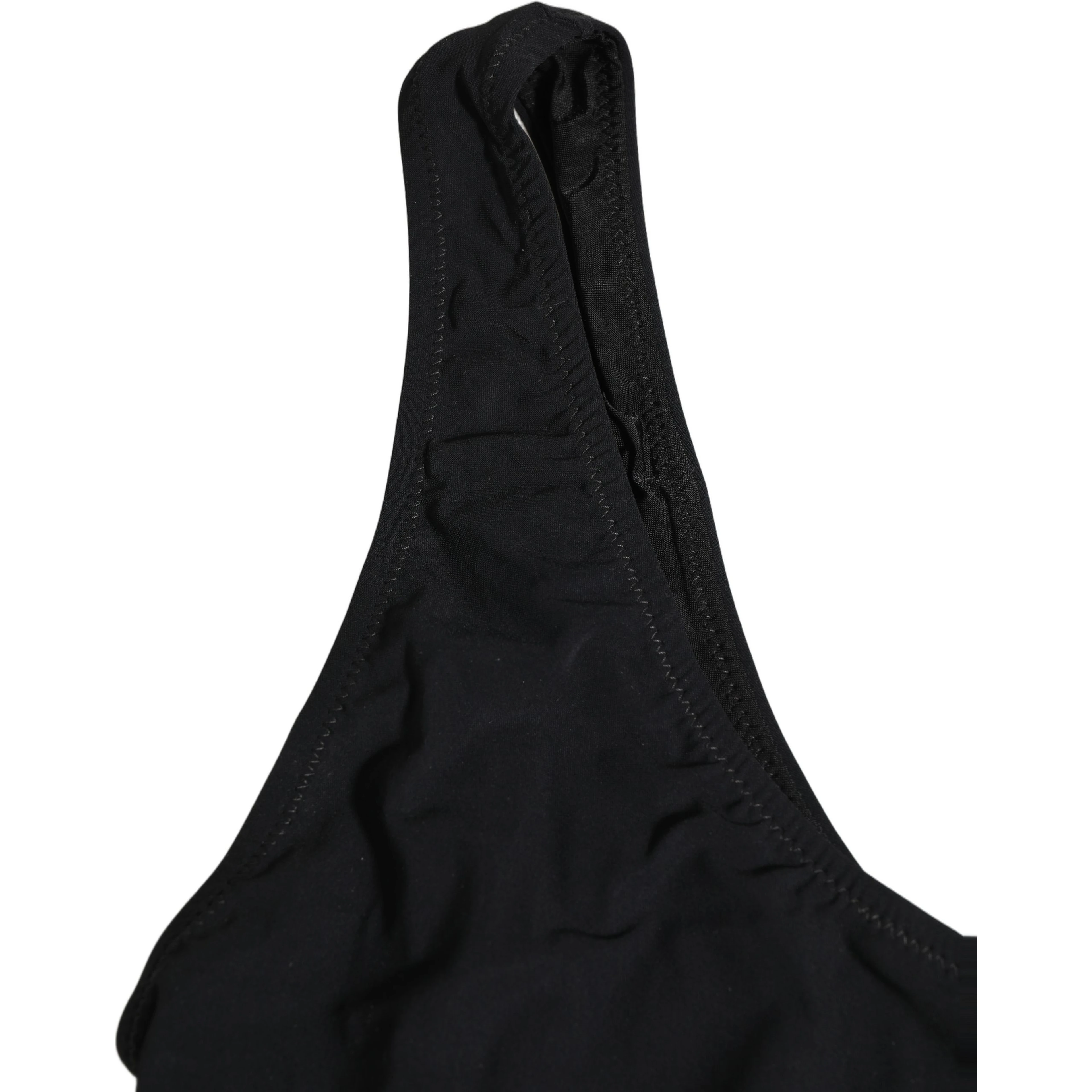Black Cutout Logo One Piece Swimsuit Swimwear