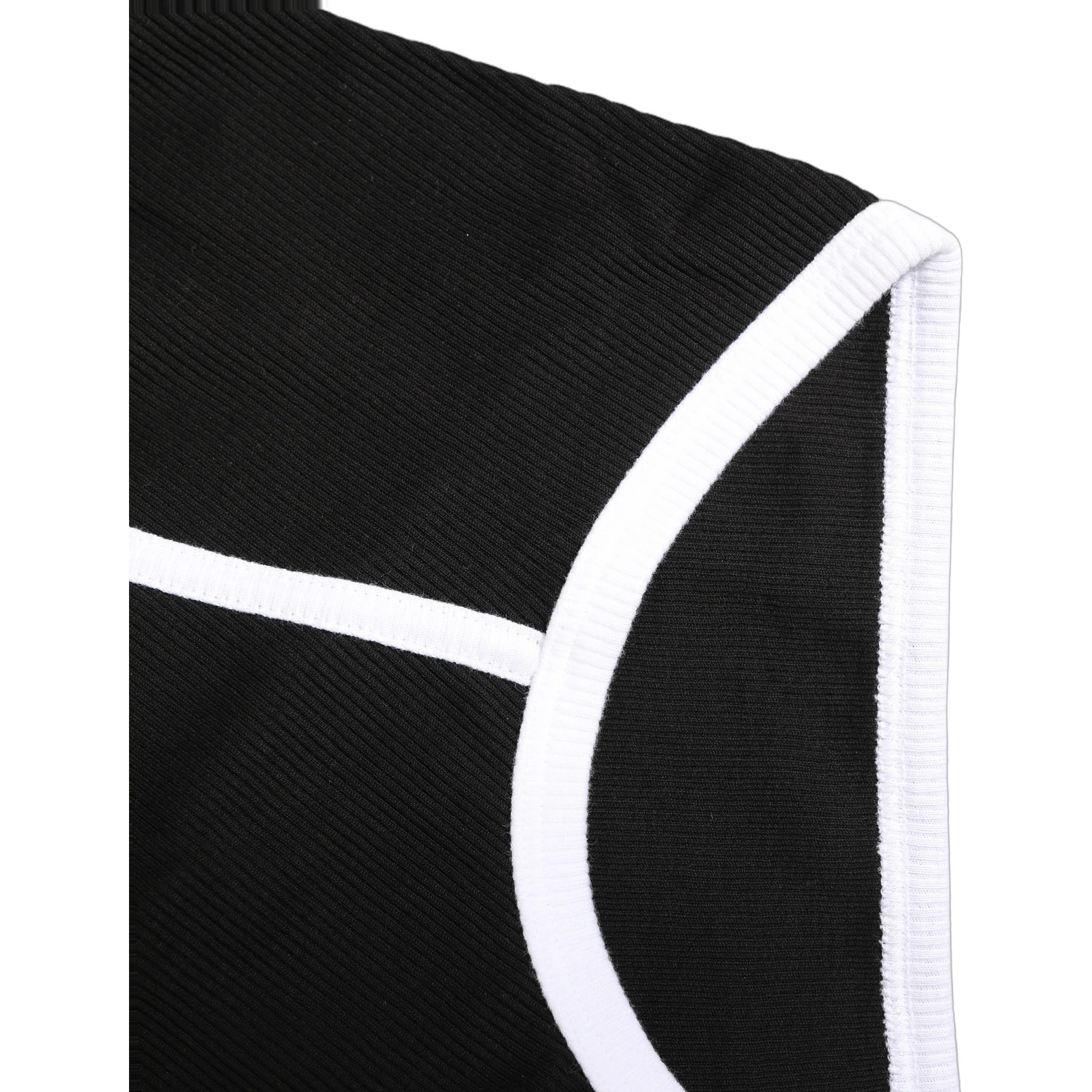 Black White Logo Waistband Coulotte Panty Underwear