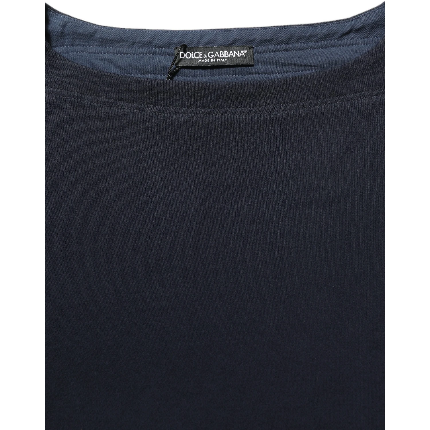 Dark Blue Logo Cotton Sweatshirt Sweater
