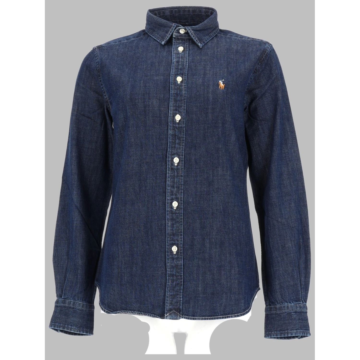 CAMICIA IN DENIM CON LOGO
