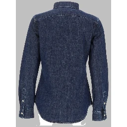 CAMICIA IN DENIM CON LOGO