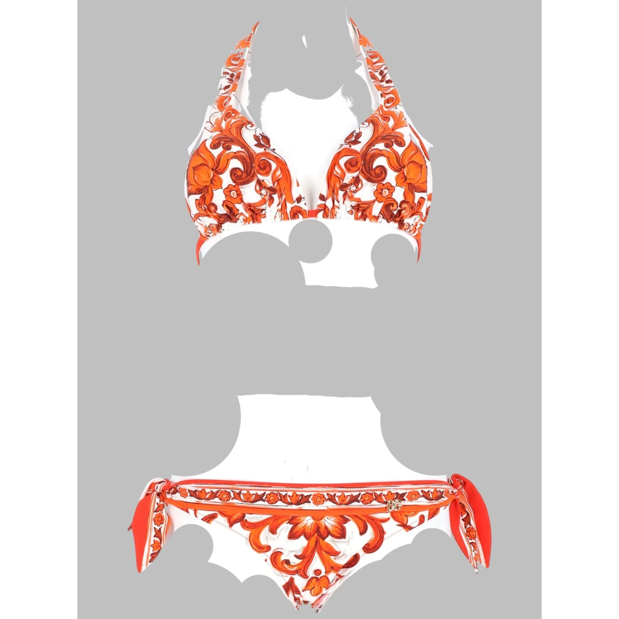 BIKINI TRIANGOLO STAMPA MAIOLICA