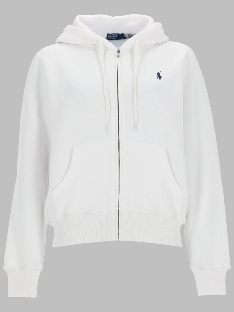 FELPA CON ZIP E LOGO