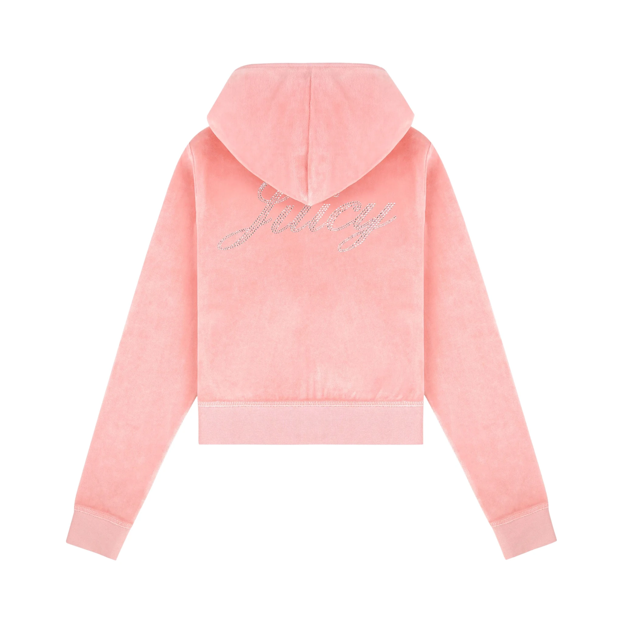 JUICY SCRIPT VELOUR ZIP HOODIE