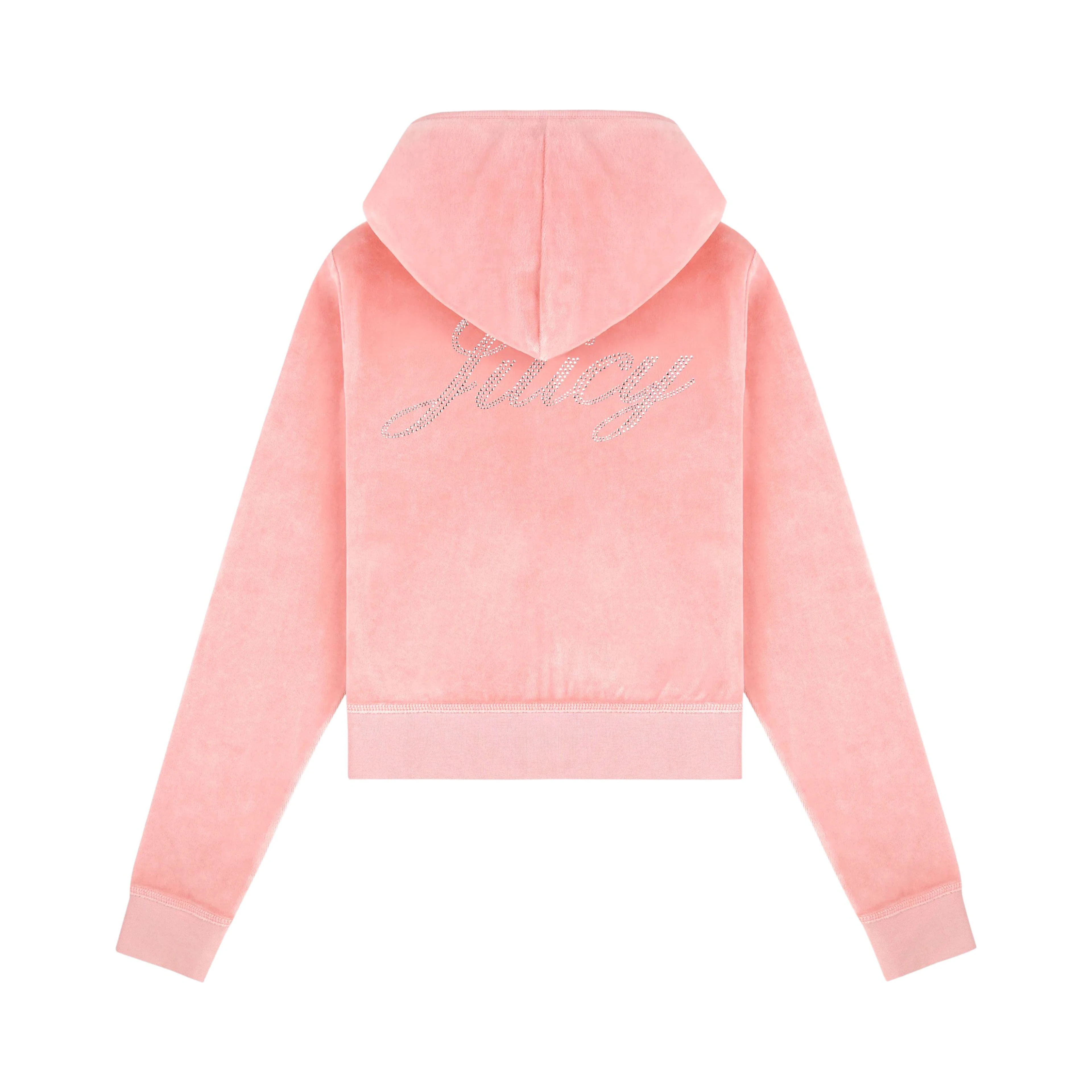 JUICY SCRIPT VELOUR ZIP HOODIE