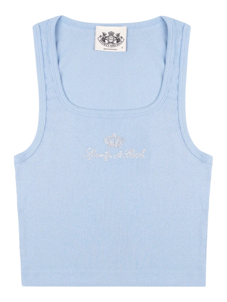 JUICY CROWN RIBBED TANK