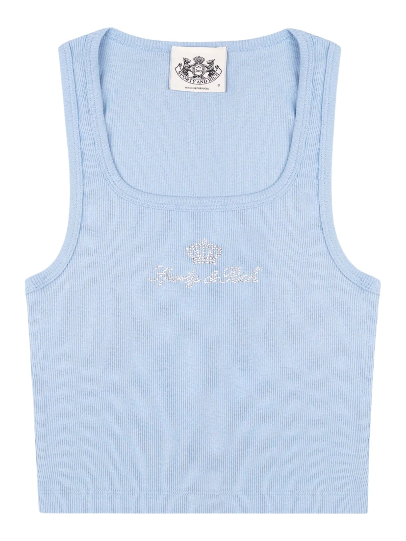 JUICY CROWN RIBBED TANK