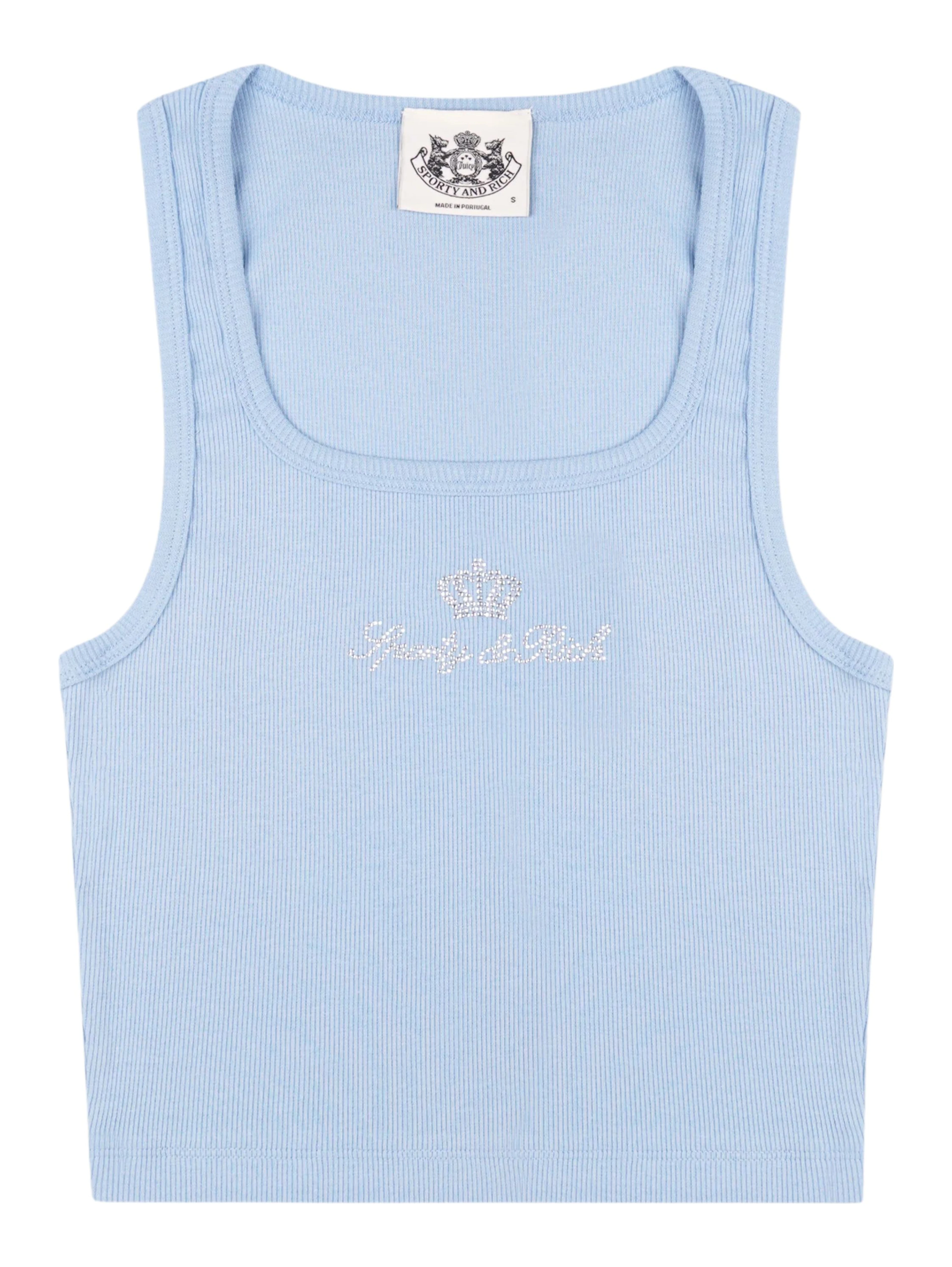 JUICY CROWN RIBBED TANK