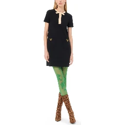 WOOL AND SILK MINI DRESS