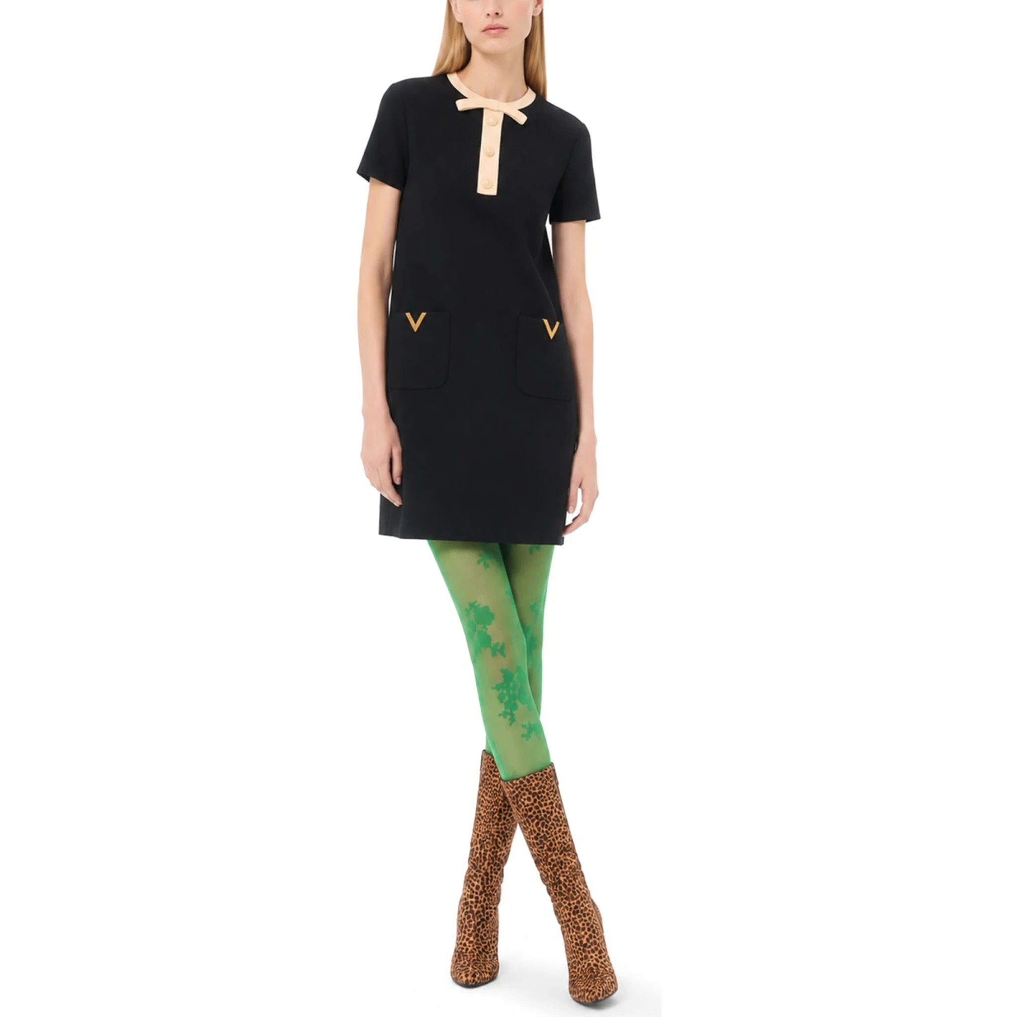 WOOL AND SILK MINI DRESS
