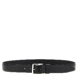 Black Leather Regular Belt