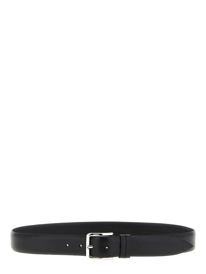 Black Leather Regular Belt
