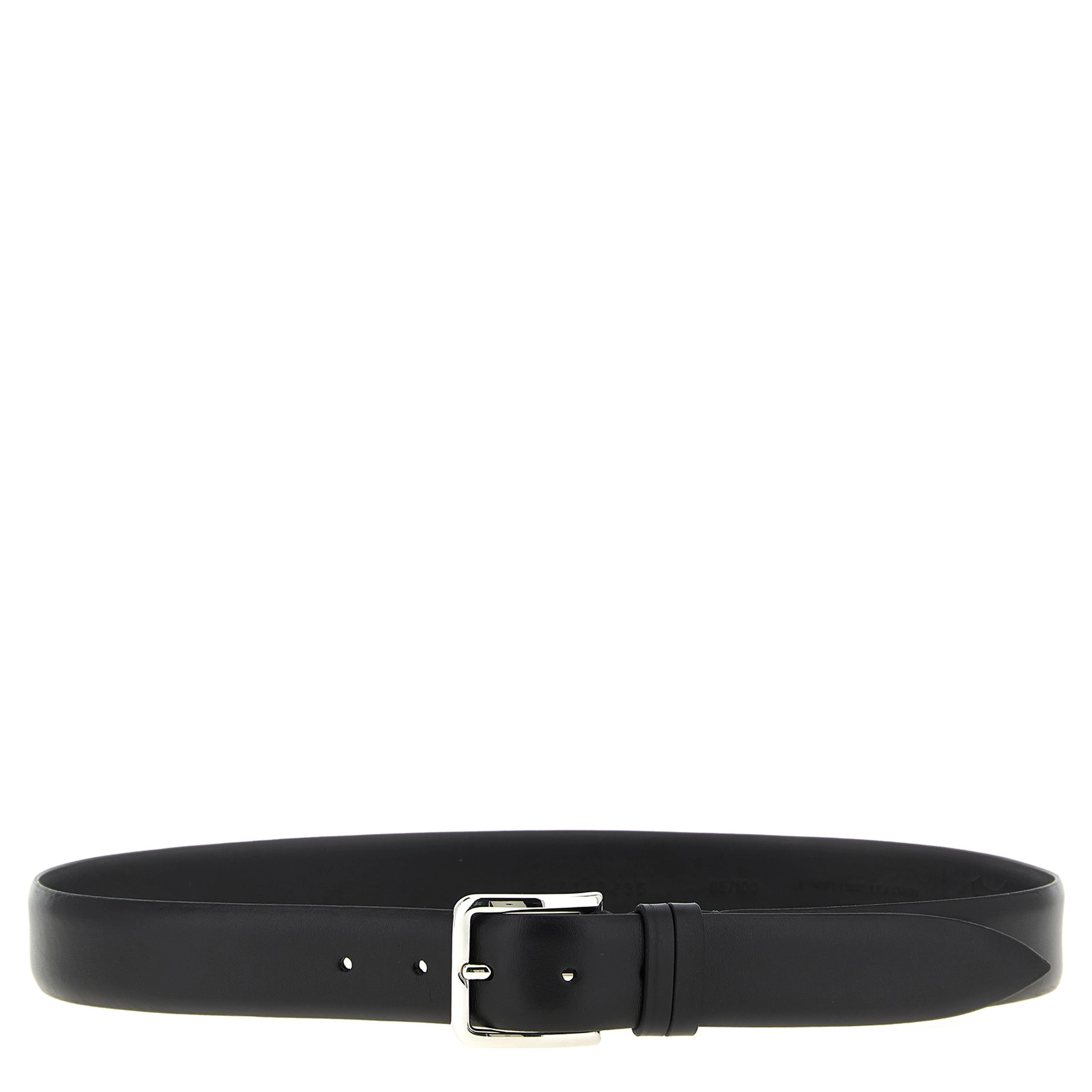 Black Leather Regular Belt