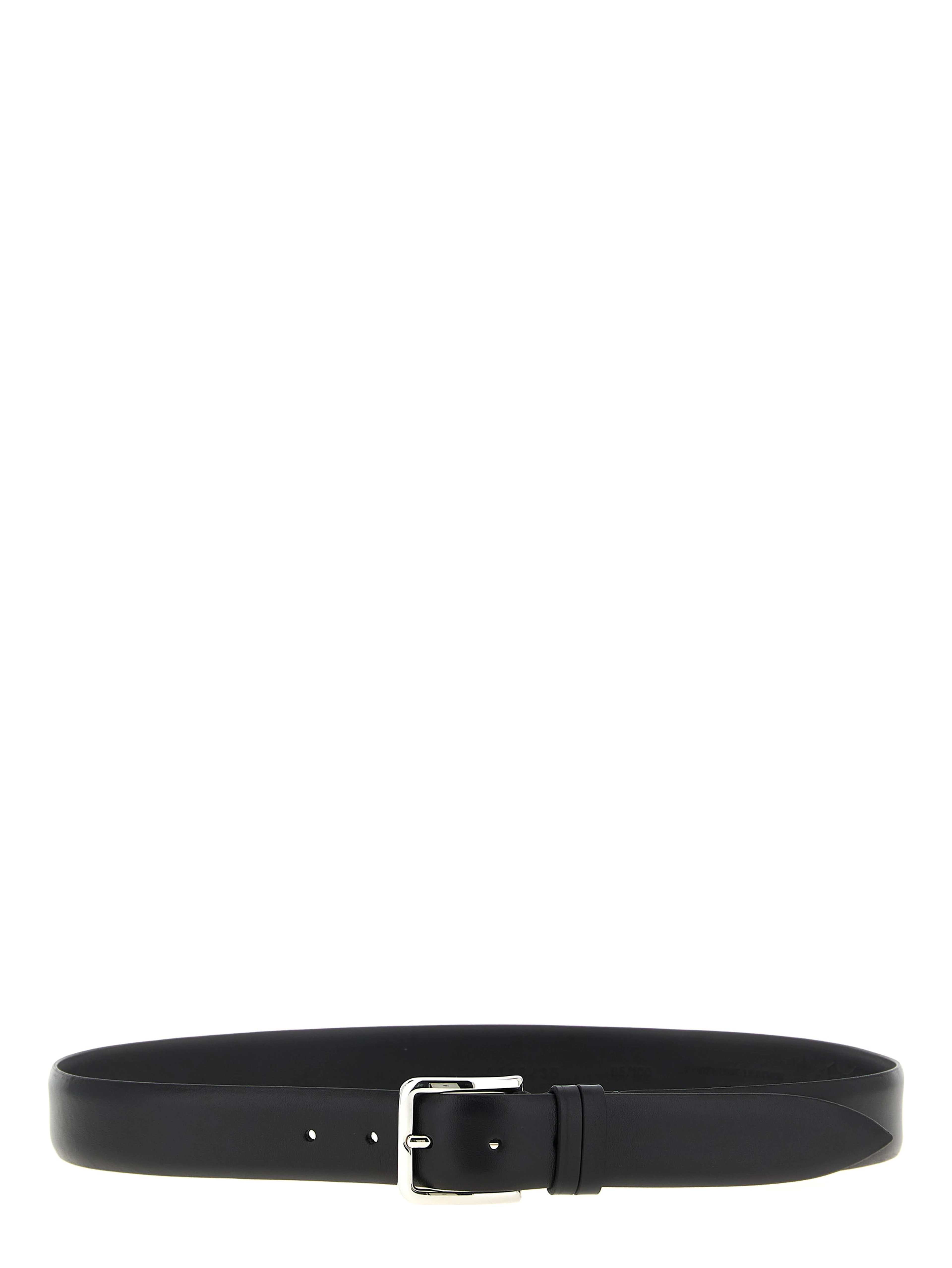 Black Leather Regular Belt