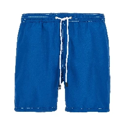 Blue Polyester Swim Shorts