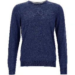 Blue Wool Cardigan
