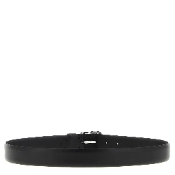 Black Leather Regular Belt