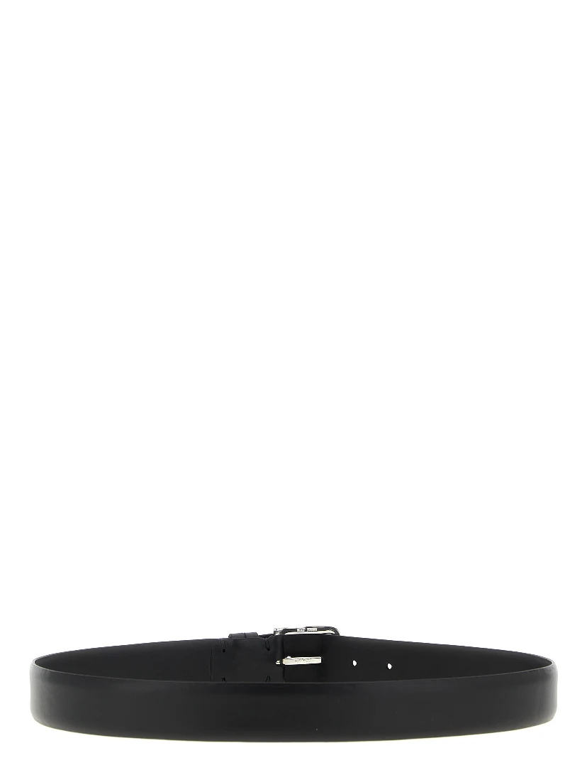 Black Leather Regular Belt
