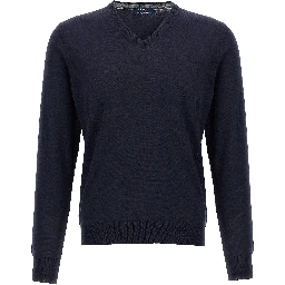 Blue Wool Cardigan