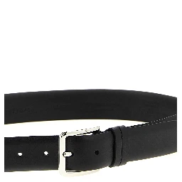 Black Leather Regular Belt