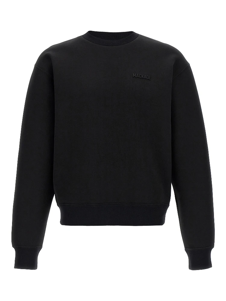 Black Cotton Sweatshirt