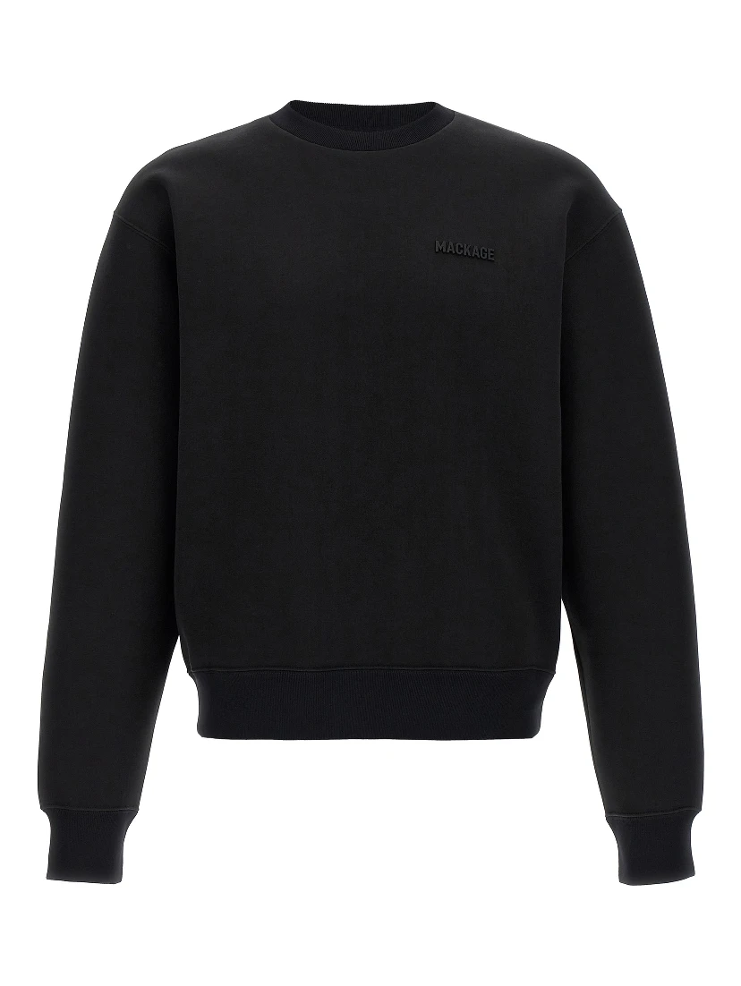Black Cotton Sweatshirt