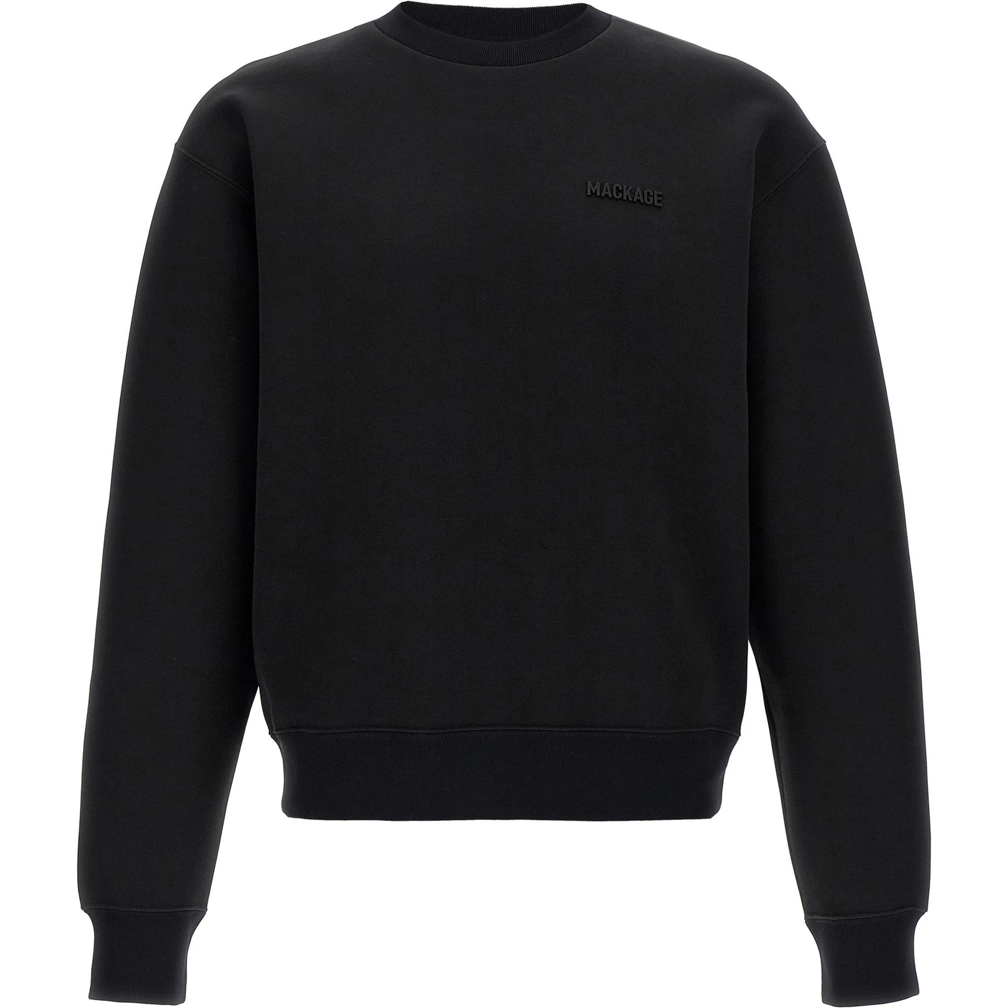 Black Cotton Sweatshirt