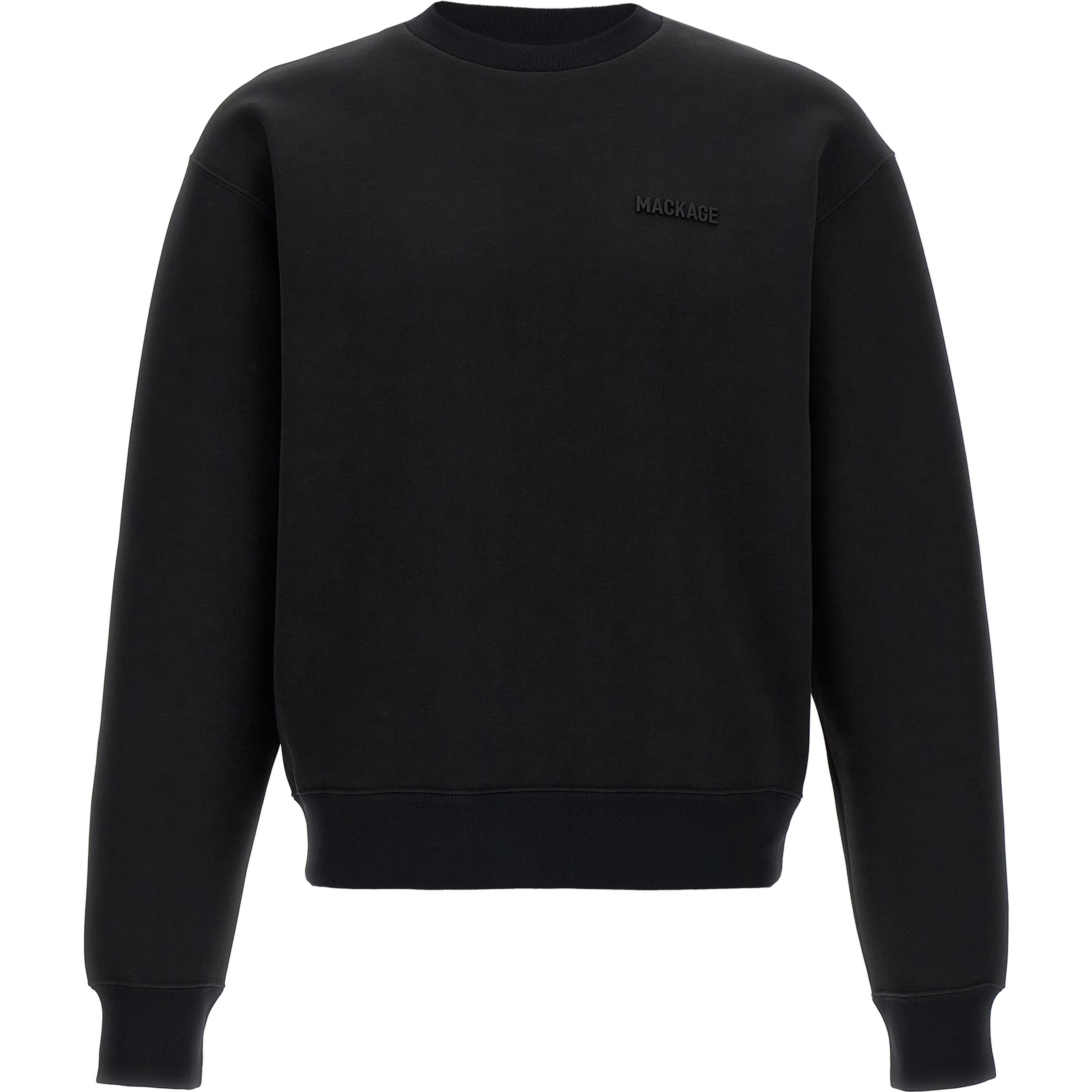Black Cotton Sweatshirt