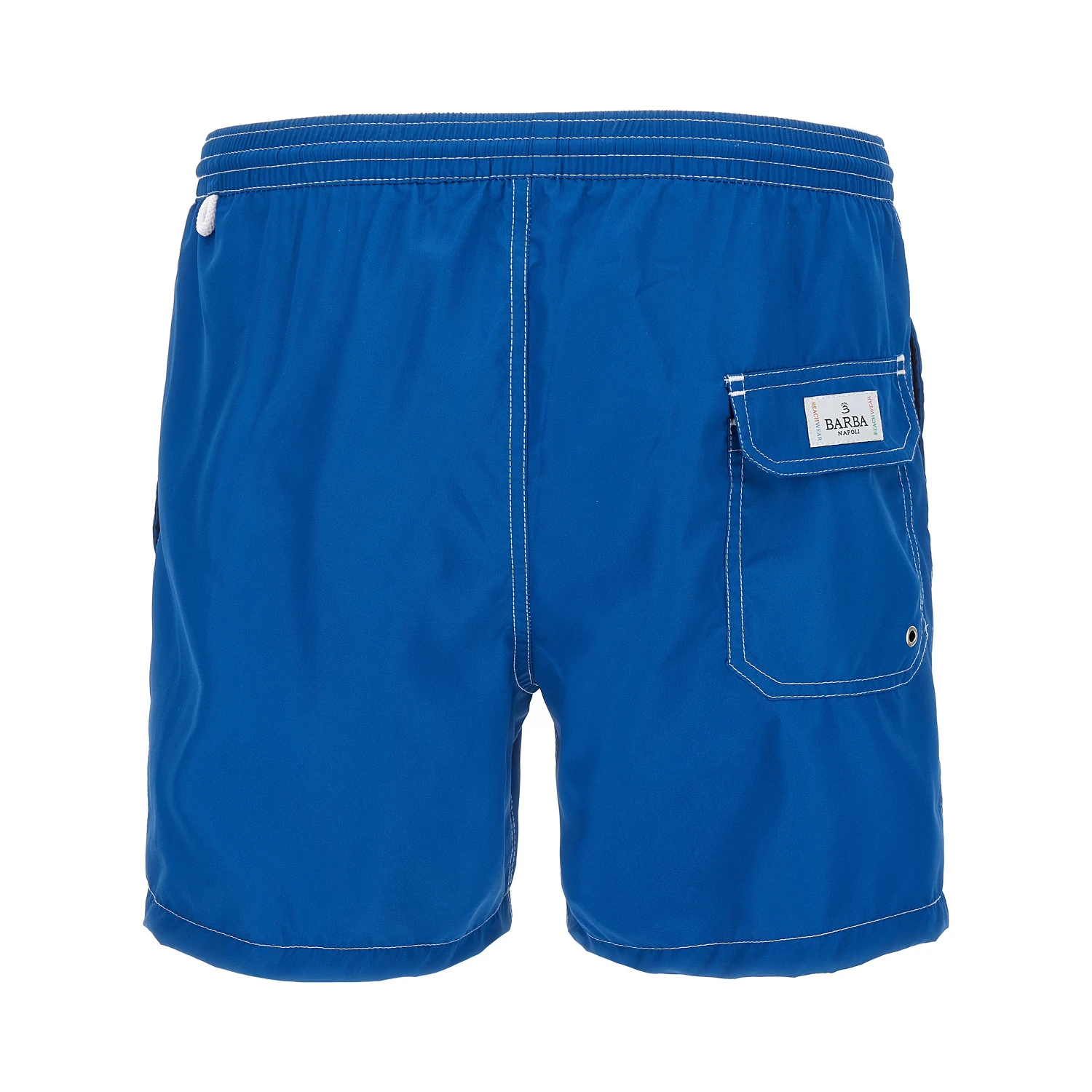 Blue Polyester Swim Shorts