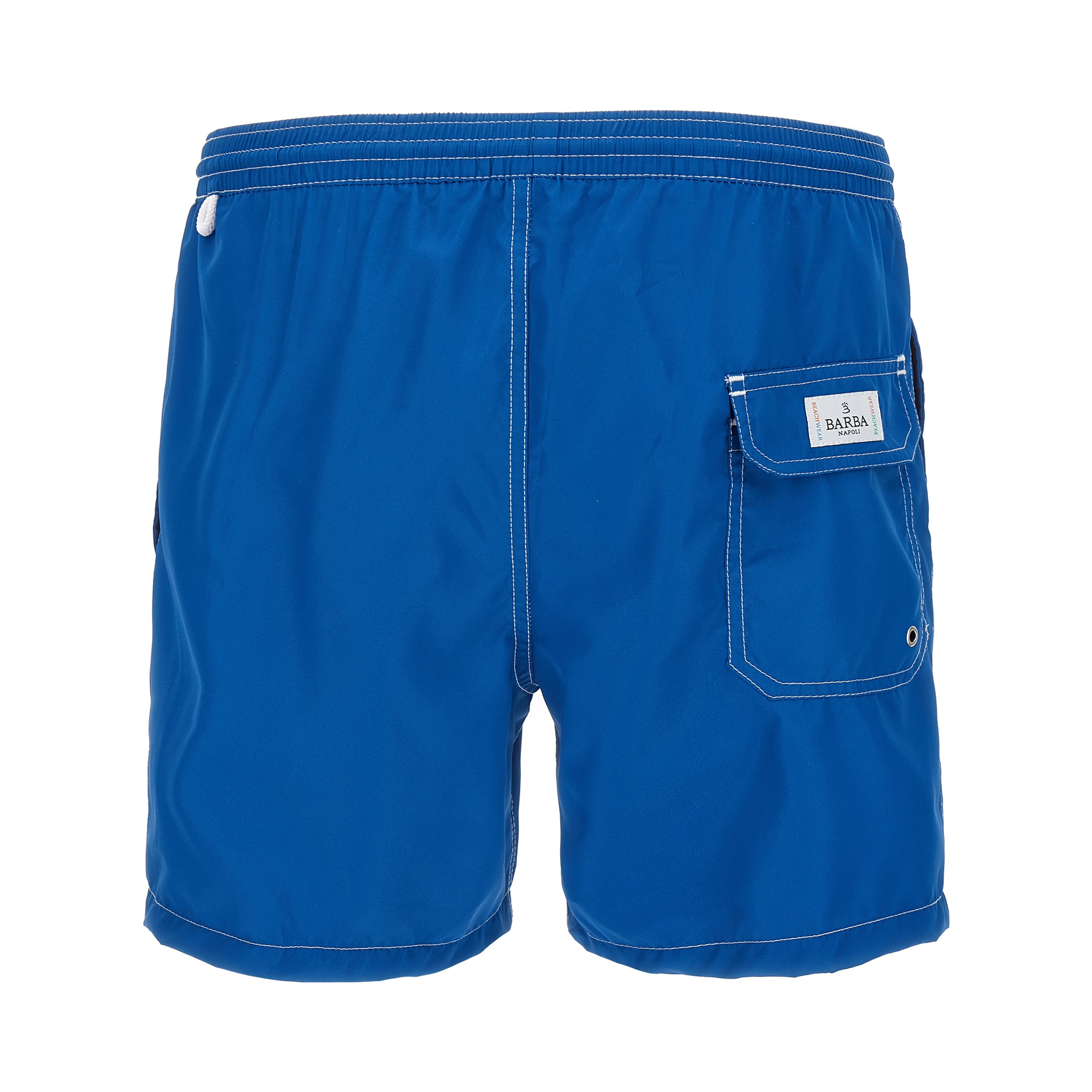 Blue Polyester Swim Shorts