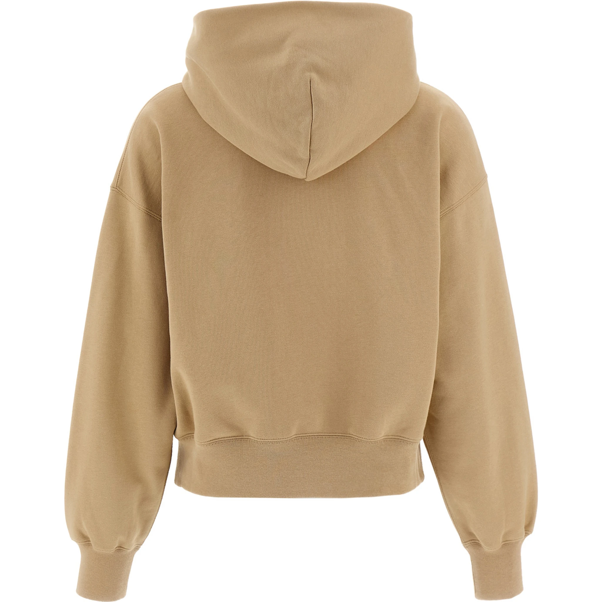 Beige Cotton Hoodie