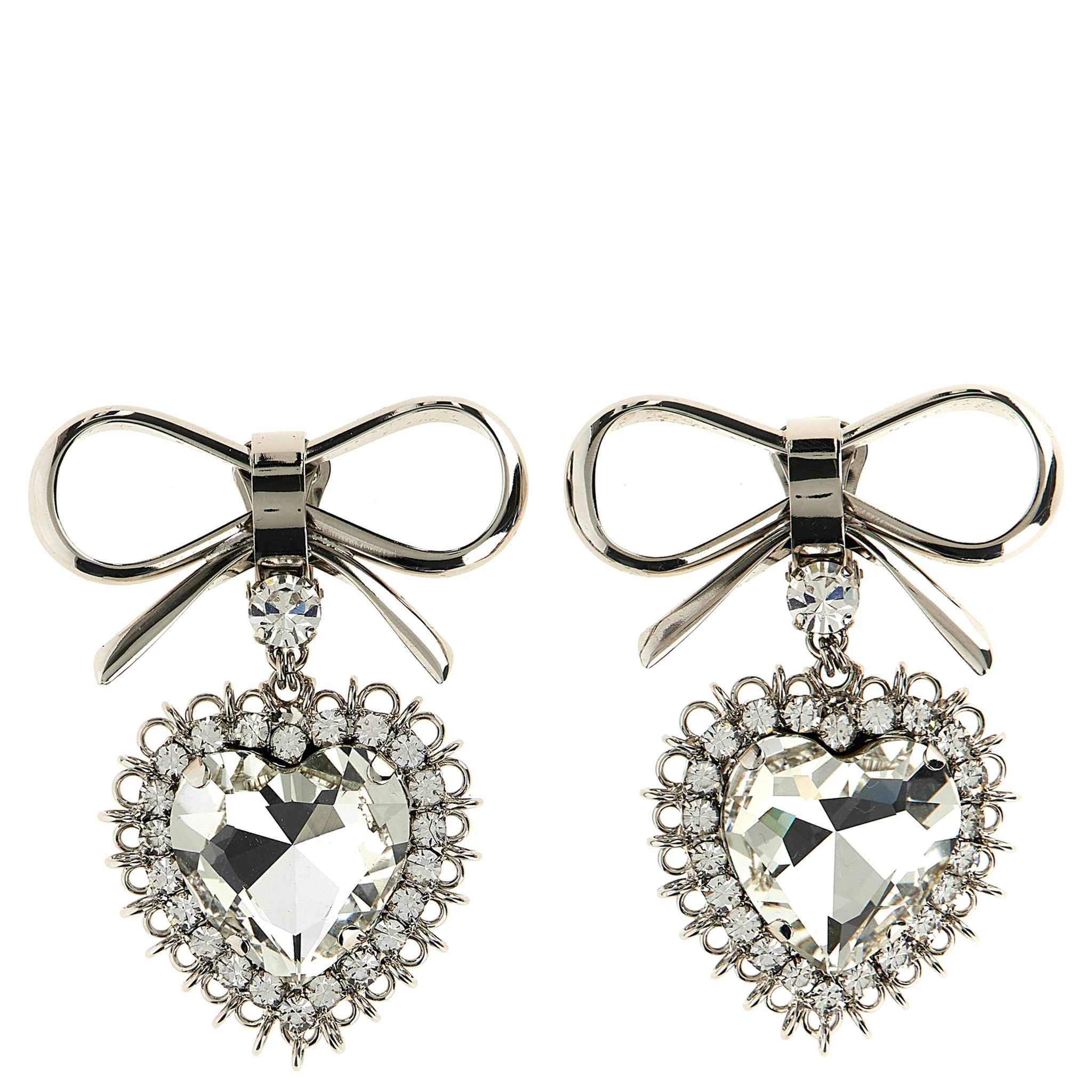 Silver Glass Earrings