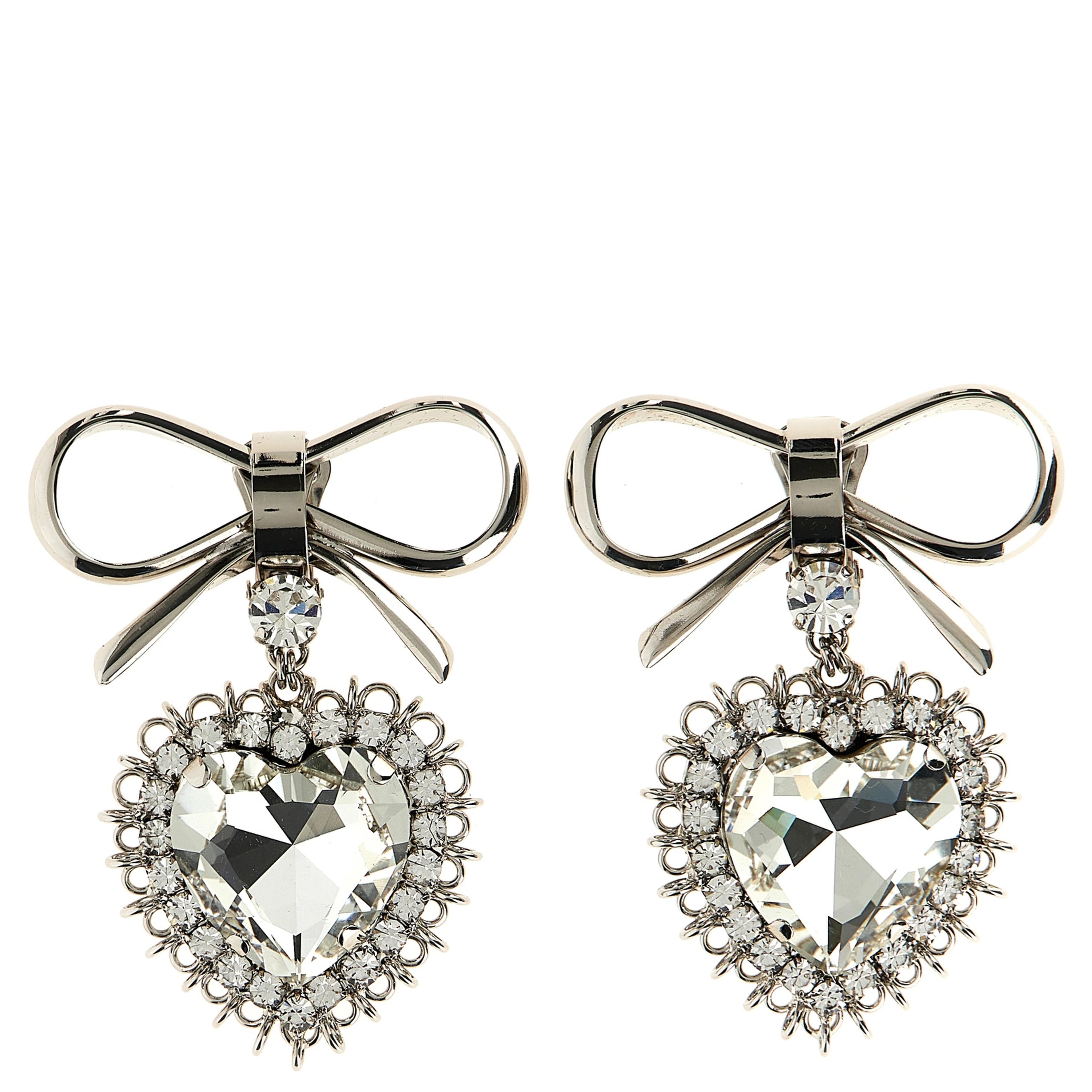 Silver Glass Earrings