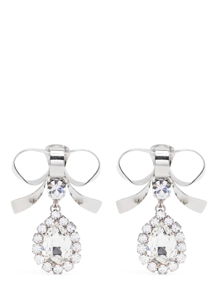 Silver Glass Earrings