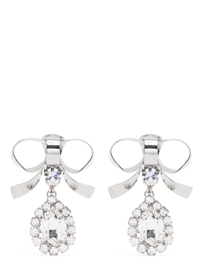 Silver Glass Earrings