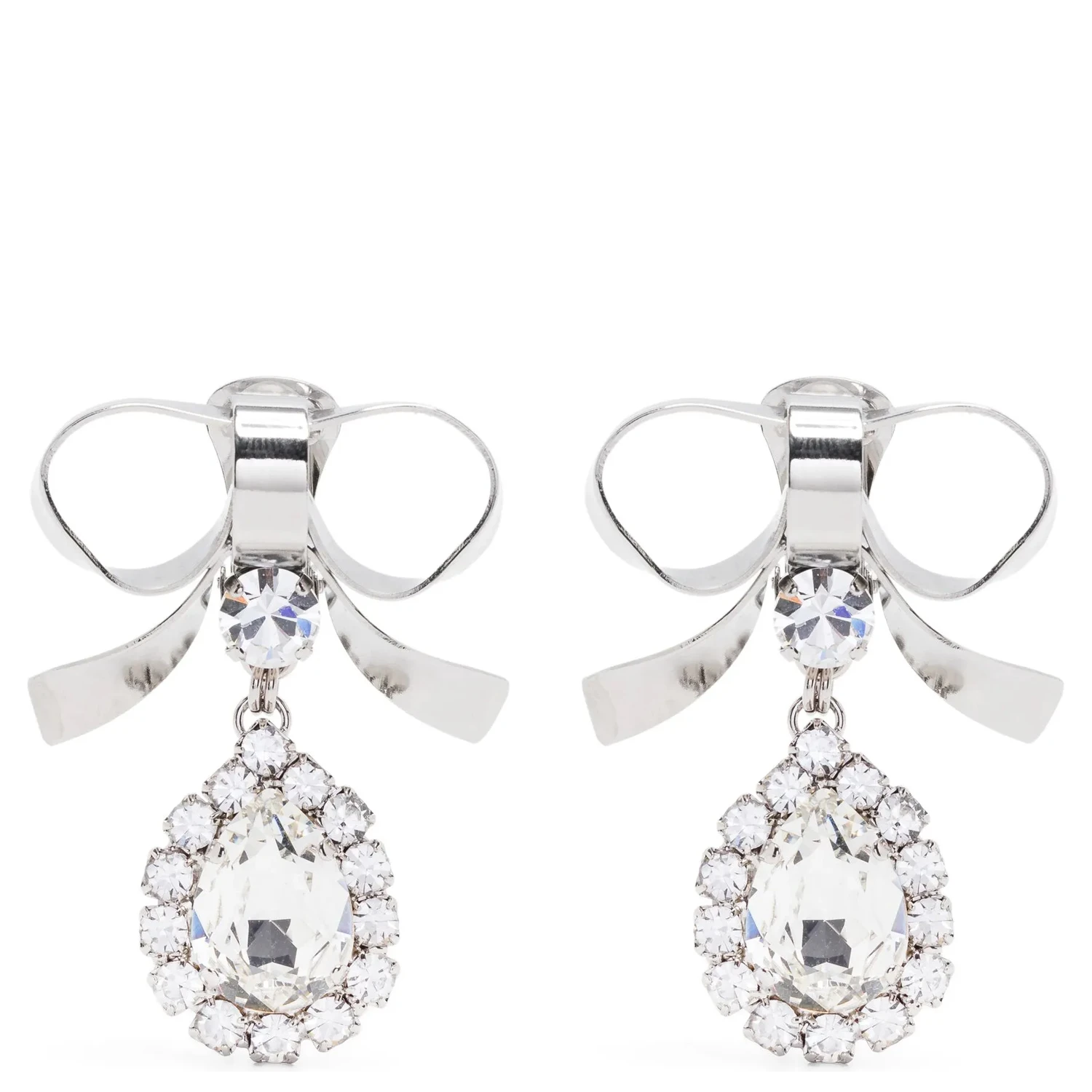 Silver Glass Earrings