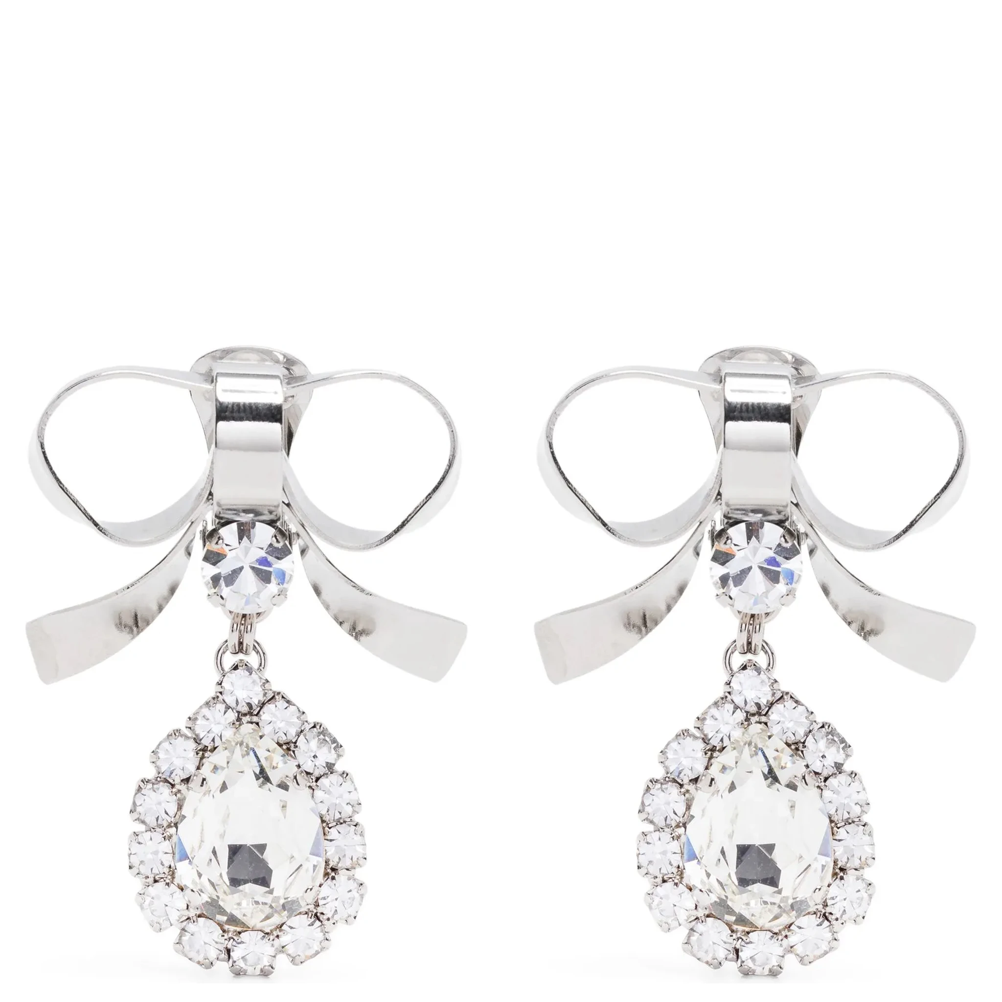 Silver Glass Earrings