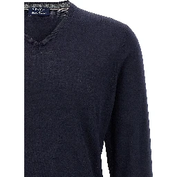 Blue Wool Cardigan