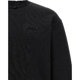 Black Cotton Sweatshirt