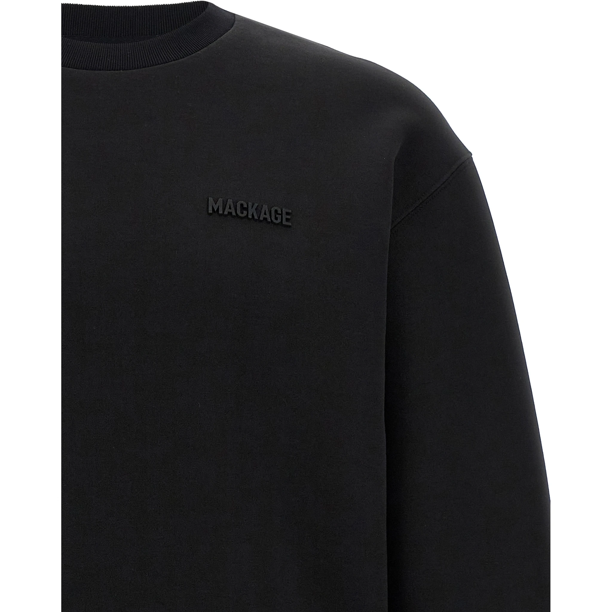 Black Cotton Sweatshirt