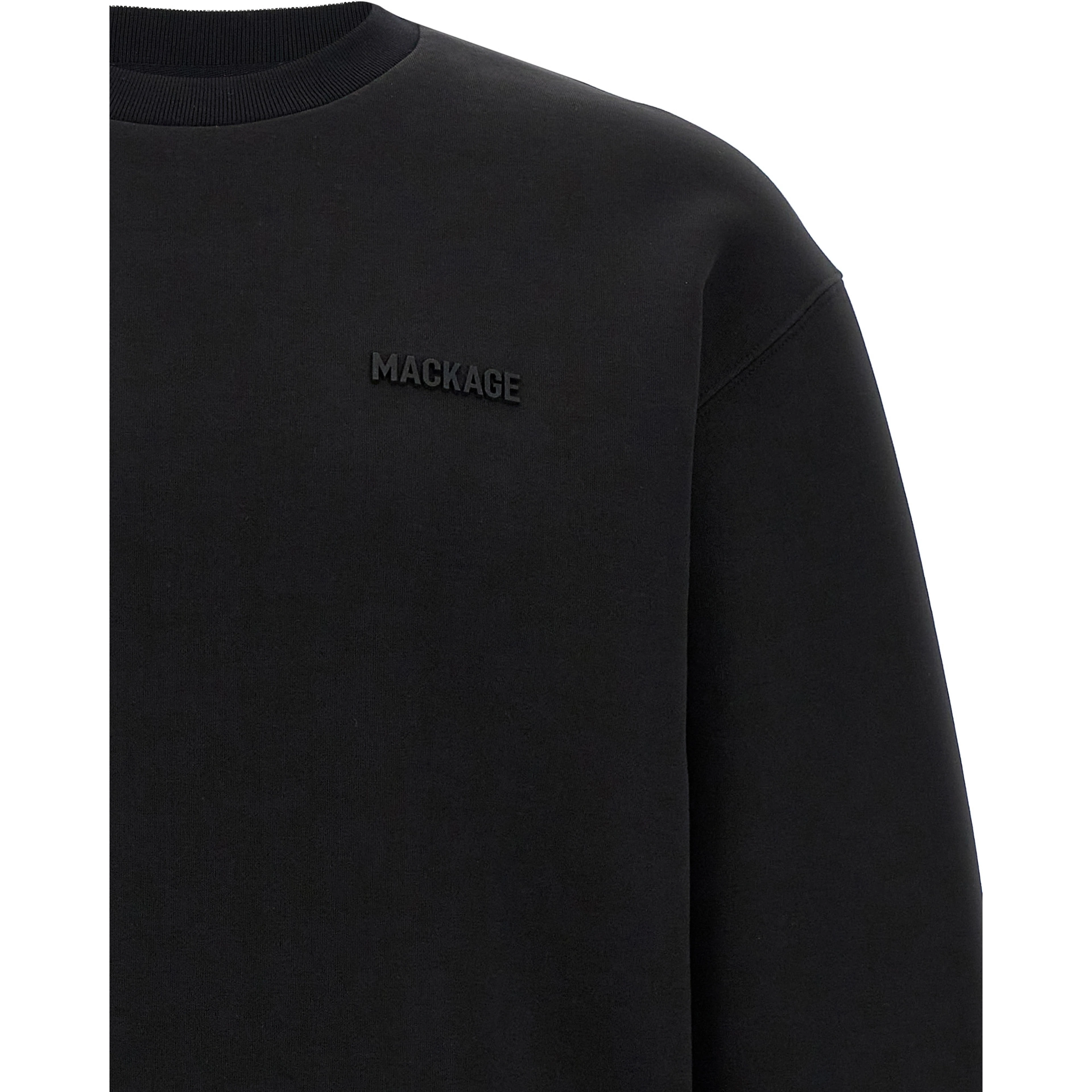 Black Cotton Sweatshirt