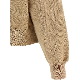 Beige Cotton Hoodie