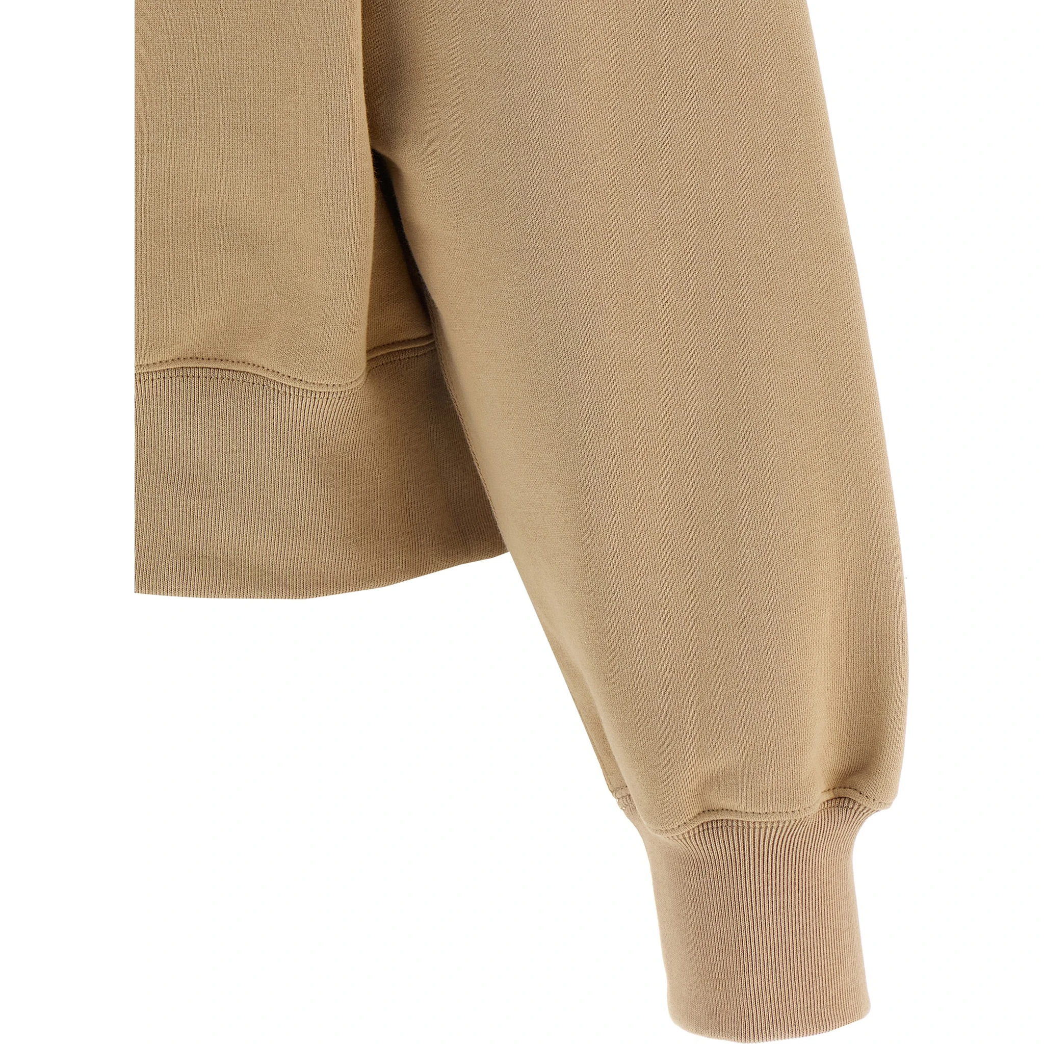 Beige Cotton Hoodie