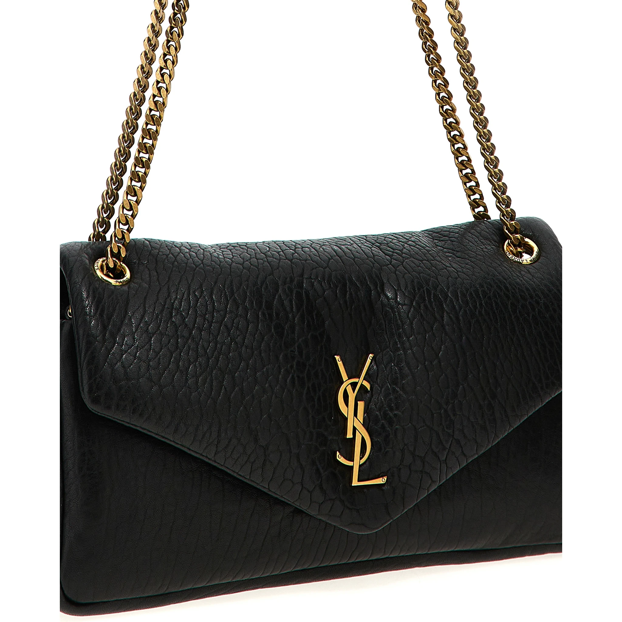 Black Leather Shoulder Bag