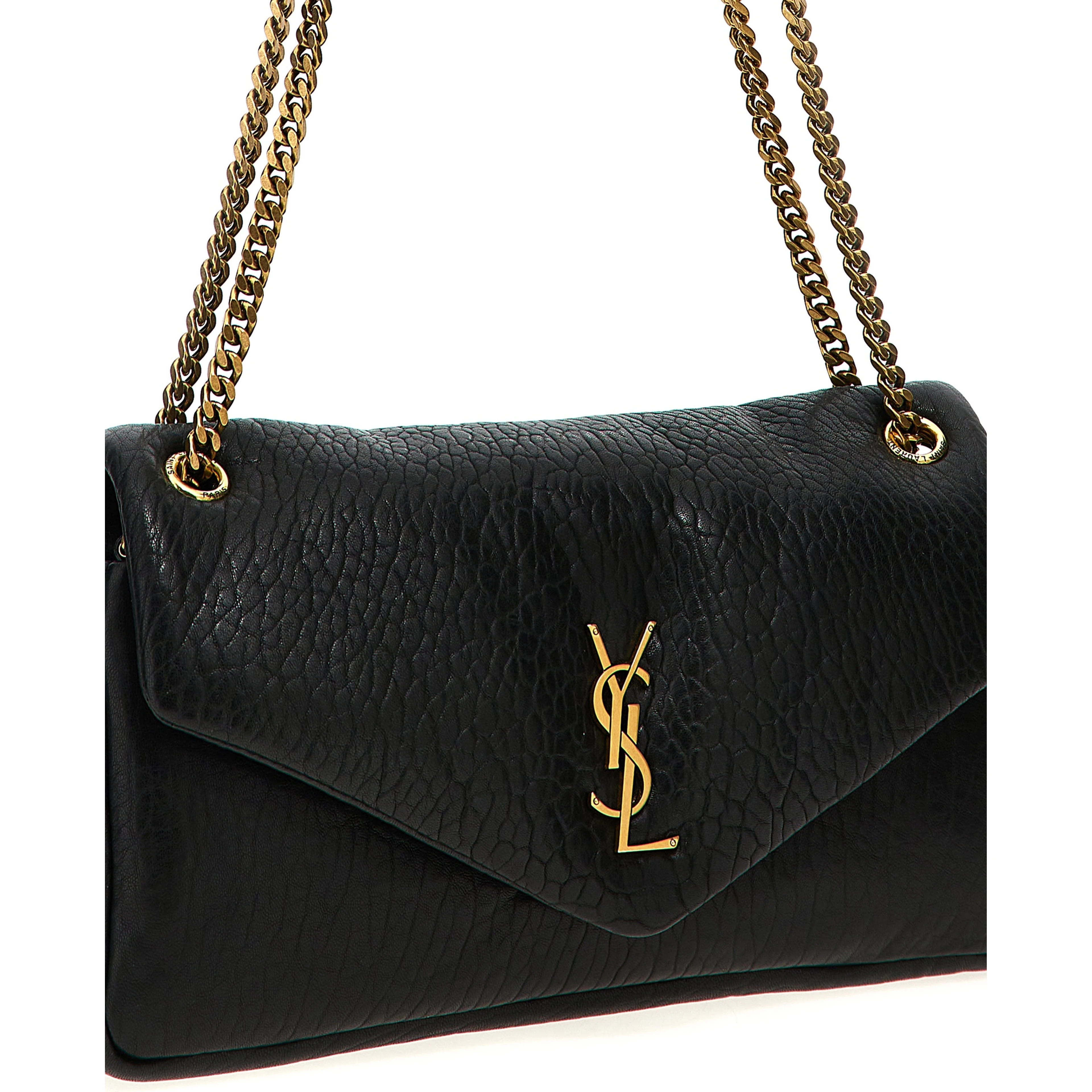 Black Leather Shoulder Bag