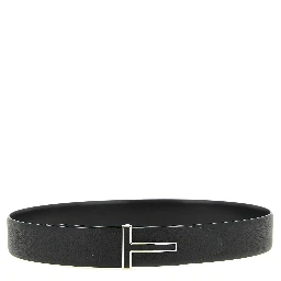 Black Calfskin Regular Belt