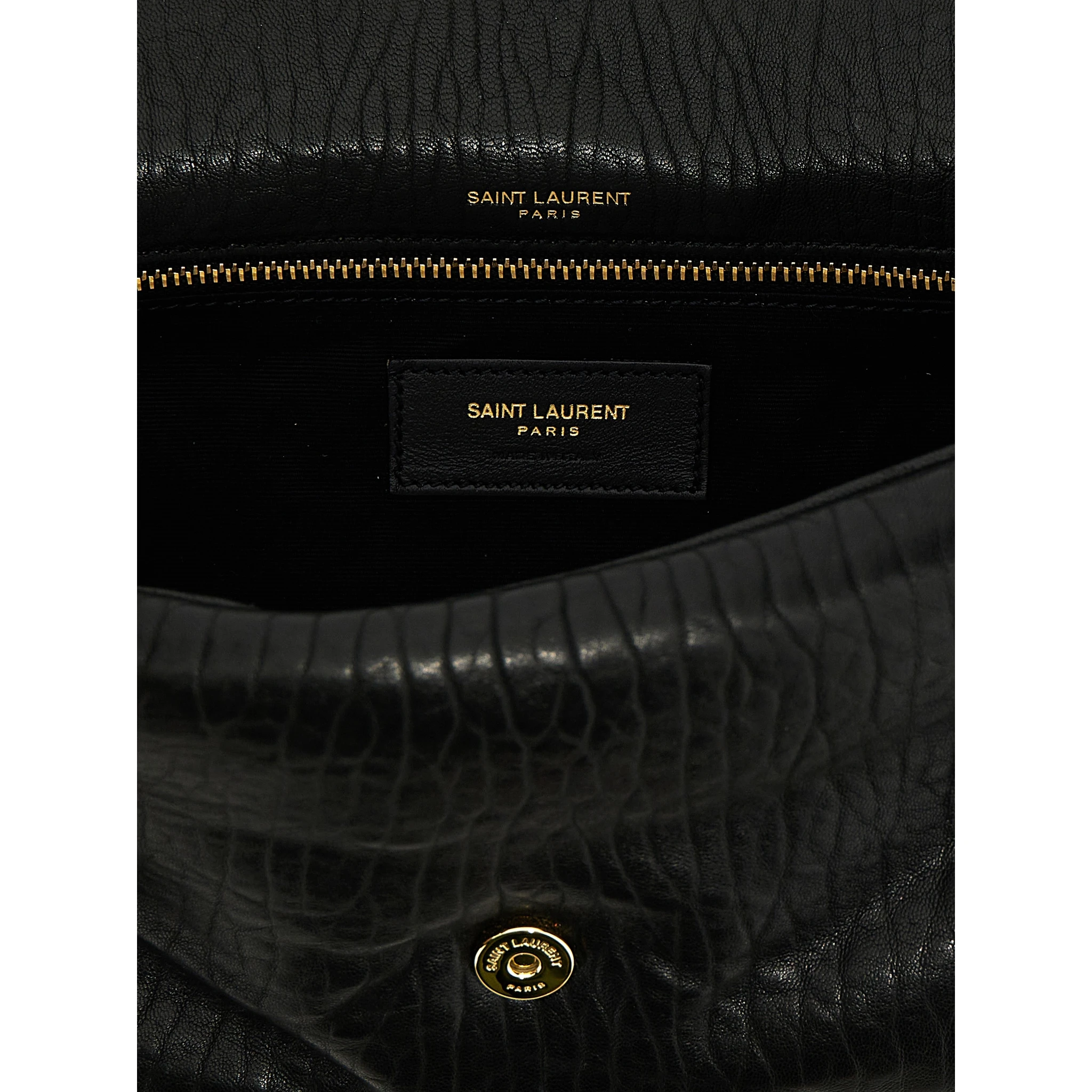 Black Leather Shoulder Bag