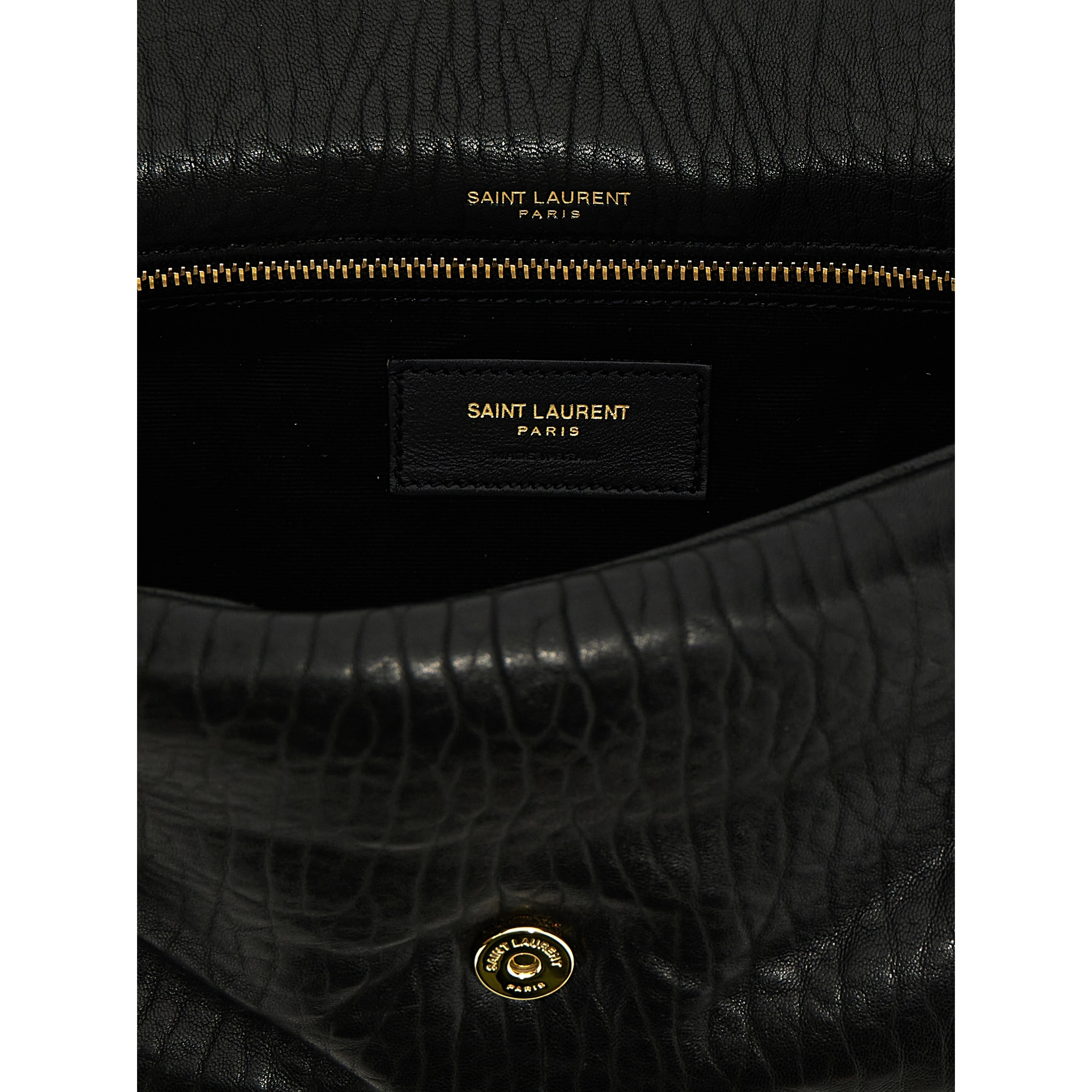 Black Leather Shoulder Bag